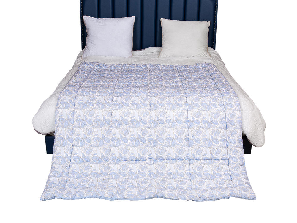 Quilta impressa de tecido escovado