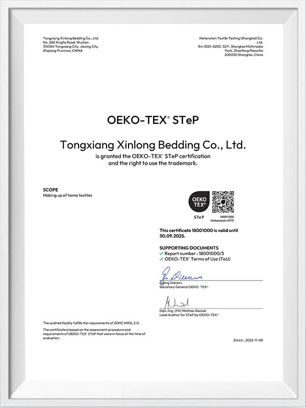 Certificado de etapa OEKO-TEX®