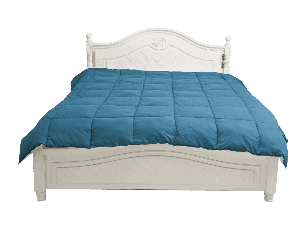 Colcha de poliéster dupla dupla cor