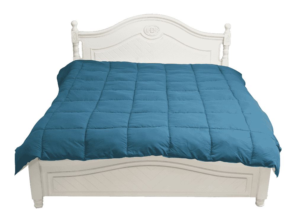 Colcha de poliéster dupla dupla cor